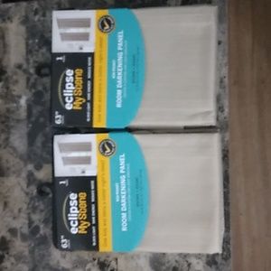 2 Pack of ECLIPSE MY SCENE BLACK OUT PANELS~ 42" x 63" Panel ~ kHAKI ~Two Panels